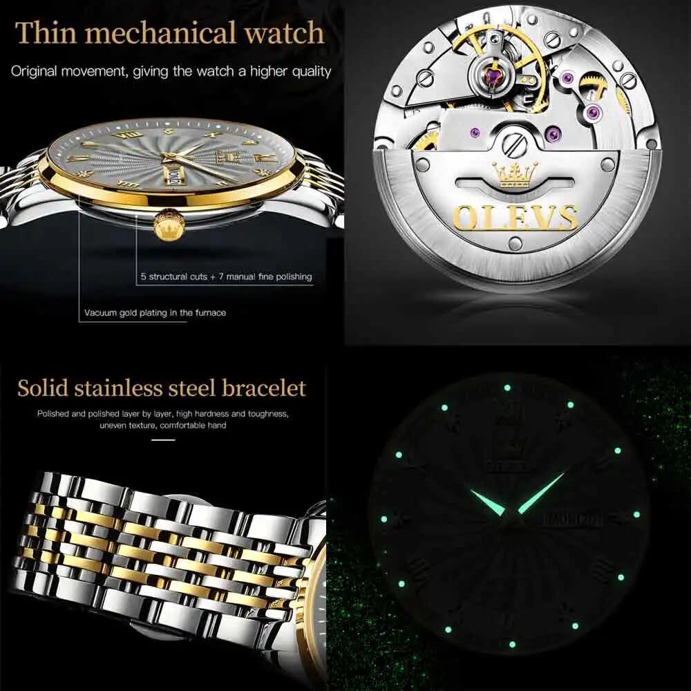 OLEVS Men Mechanical Automatic Watch 